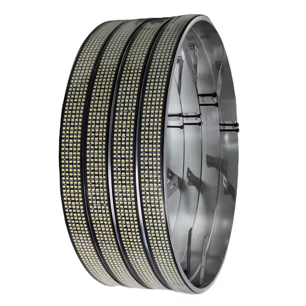 5 ROW PURE WHITE WHEEL LIGHTS