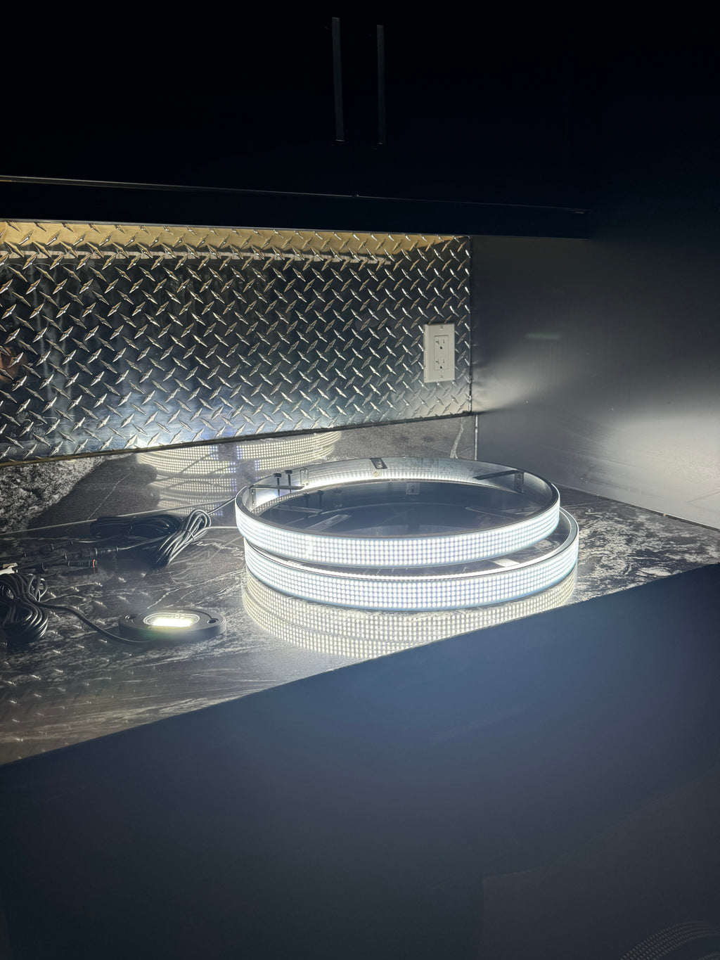 5 ROW PURE WHITE WHEEL LIGHTS