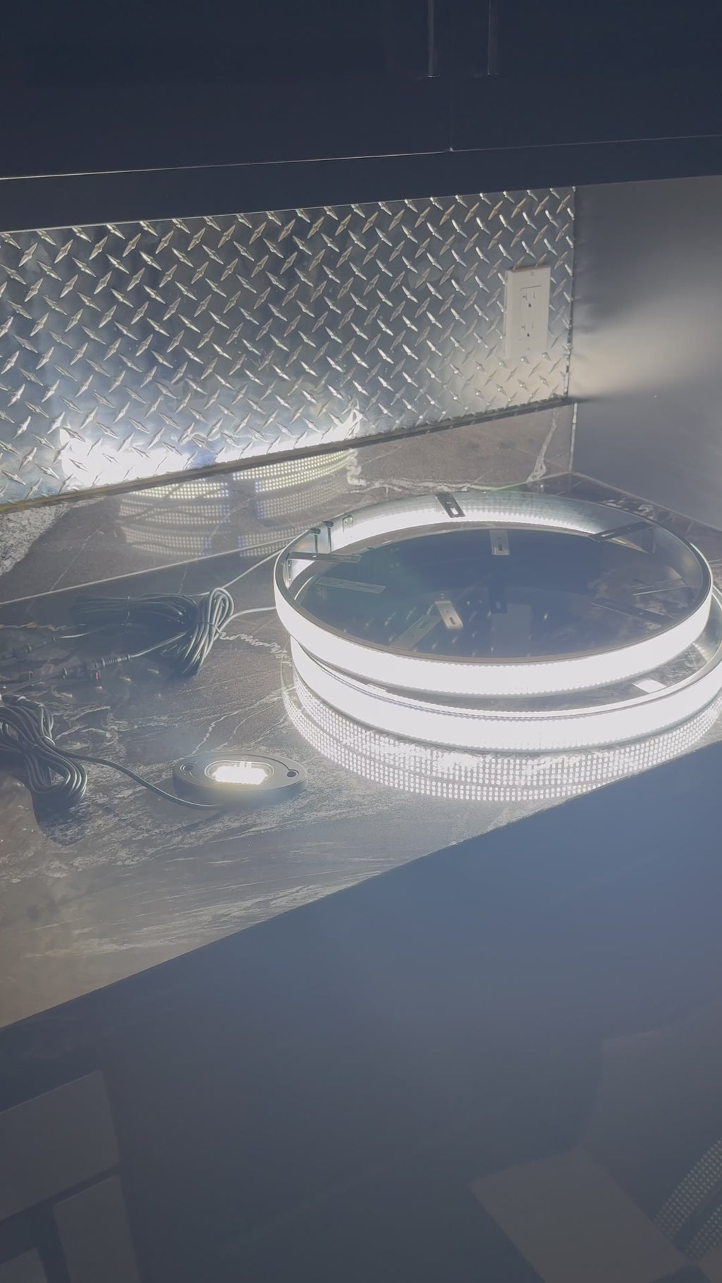 5 ROW PURE WHITE WHEEL LIGHTS